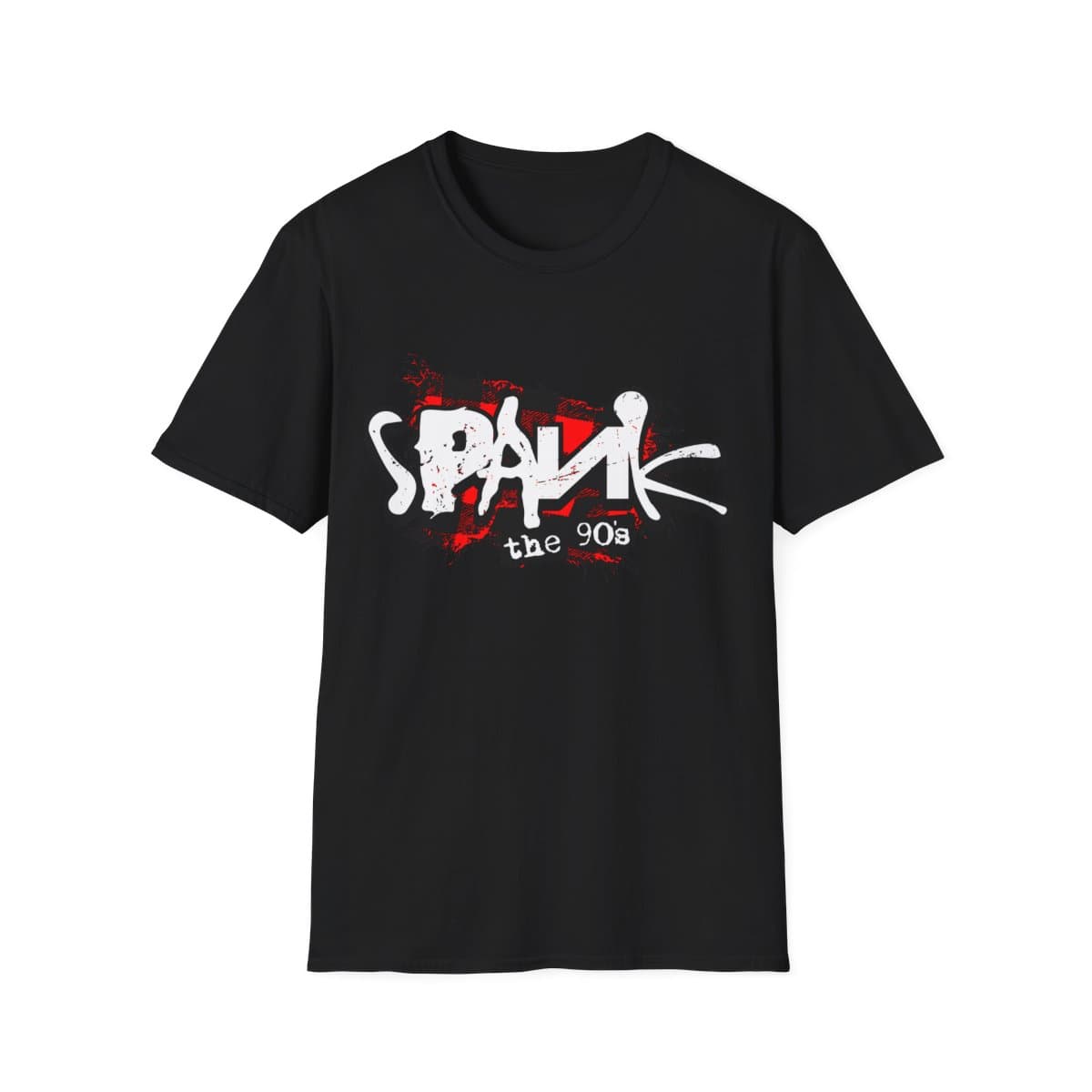 Spank The 90s I Got Spanked Logo Unisex Softstyle T-Shirt (Front Print Only)